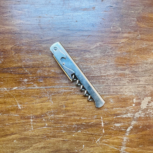 Metal Corkscrew Bottle Opener- Vintage