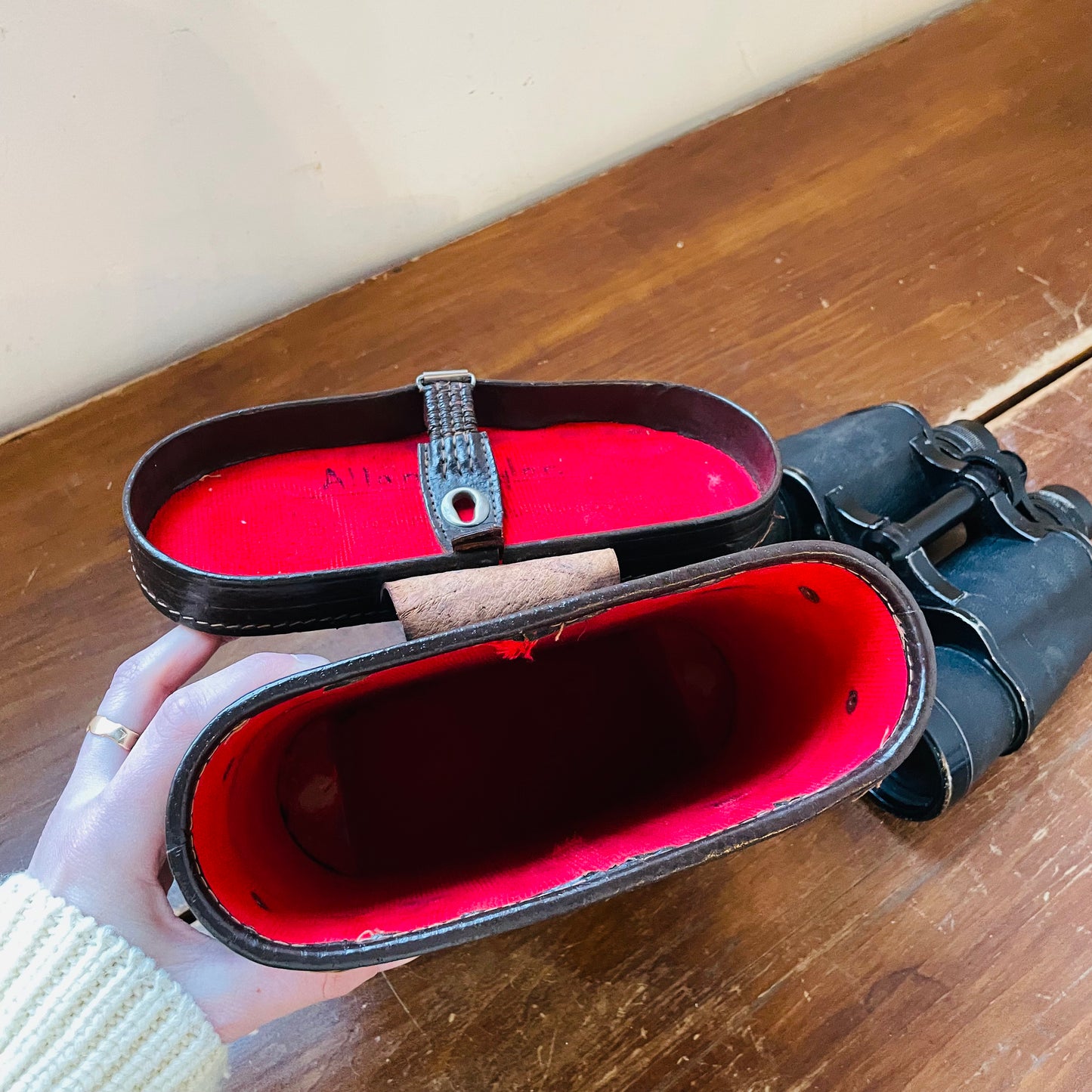 CBC 10x50 Binoculars in Leather Case- Vintage