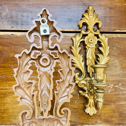 Fleur Gold Wall Scones- Vintage