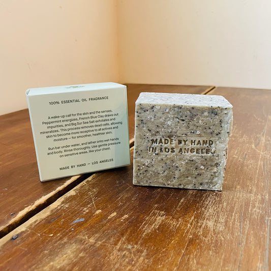 Flamingo Estate Exfoliating Peppermint Soap Brick