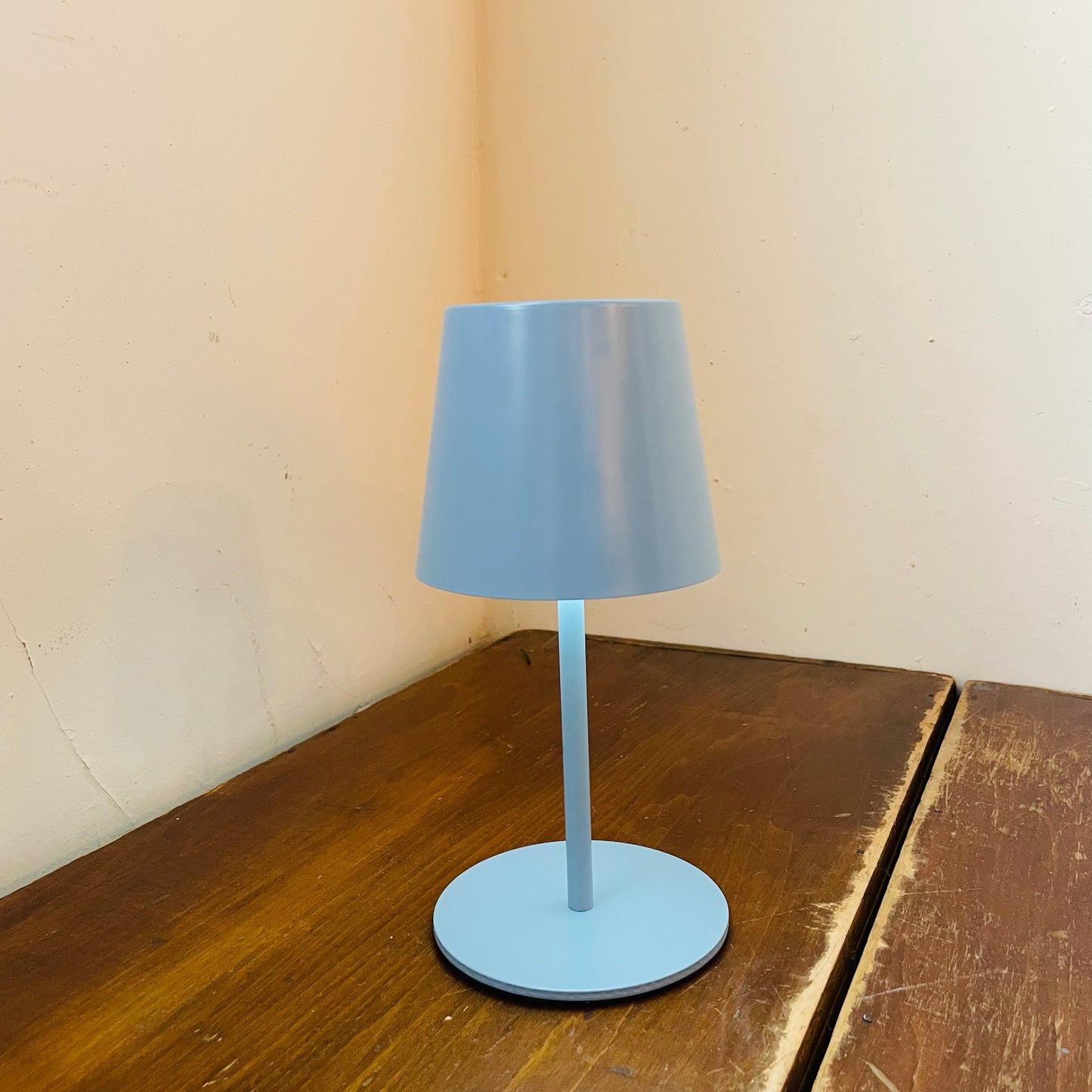 Powdered Blue Tap Touch Table Lamp