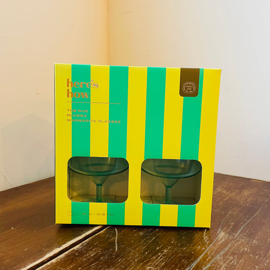 The Rue Mint Margarita Glasses
