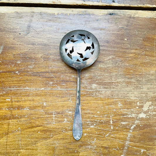 Silver Plated Tomato Serving Spoon- Vintage