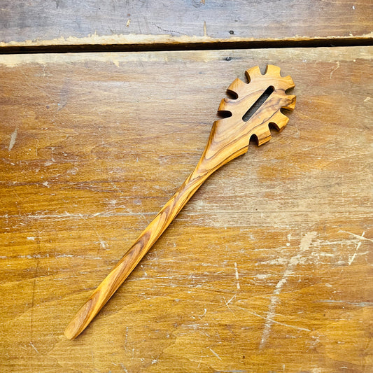 Olive Wood Spaghetti Noodle Spoon