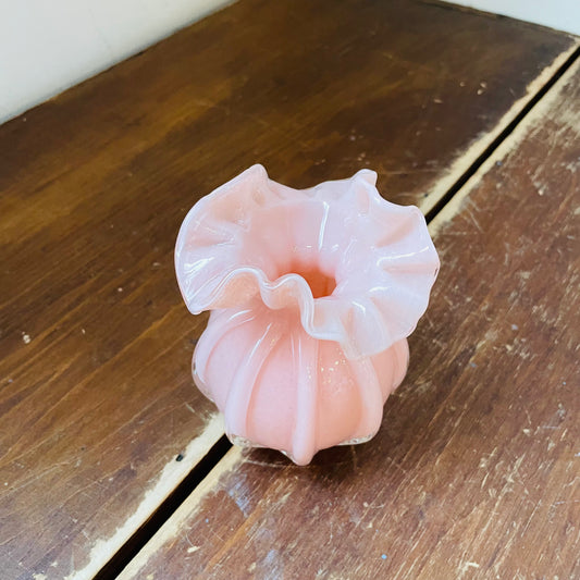 Pale Pink Ruffle Vase