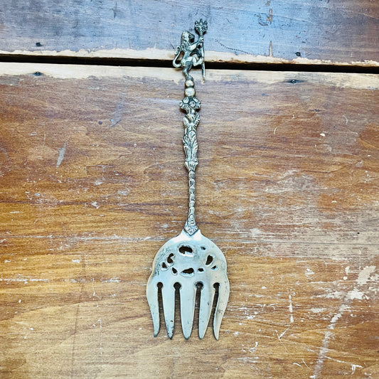Ornate Italian Serving Fork- Vintage