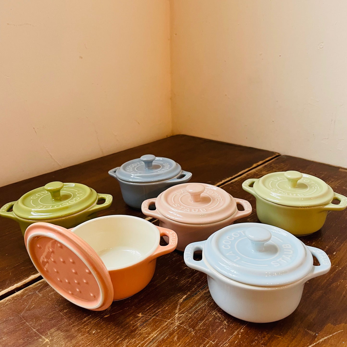 STAUB 6 Piece Macaron Mini Cocottes