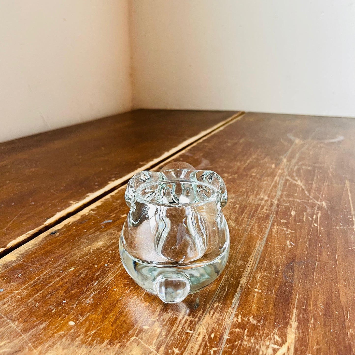 Indiana Glass Bunny Rabbit Tea Light Votive- Vintage