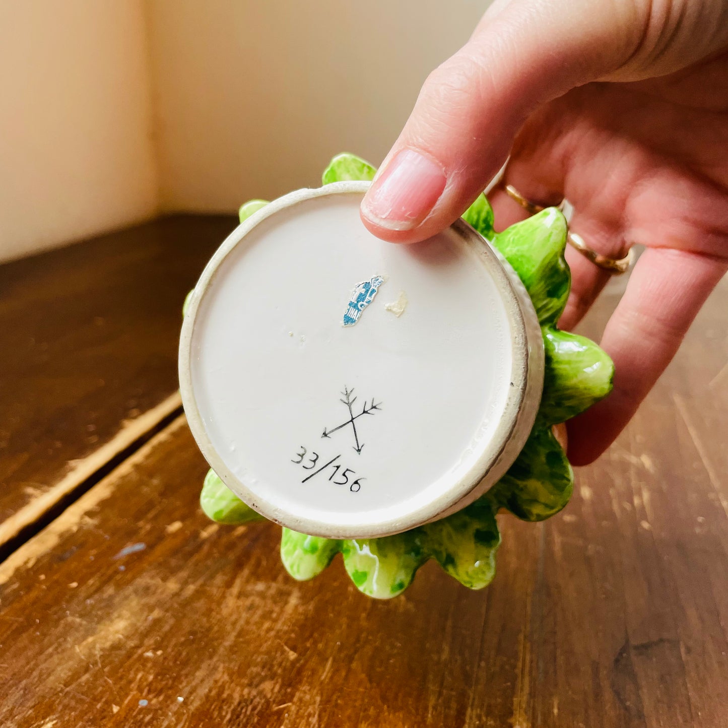 Italian Majolica Fruit Basket- Vintage