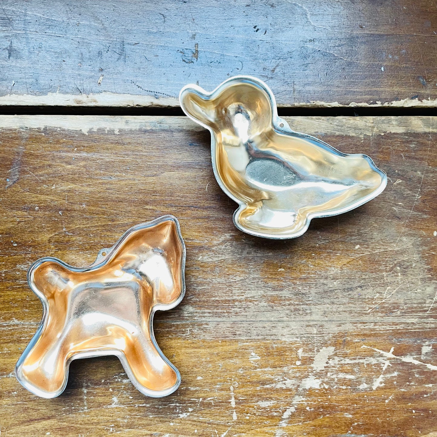 Copper Duck & Horse Jello Molds- Vintage