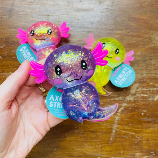 Squishy Glitter Axolotl Toy