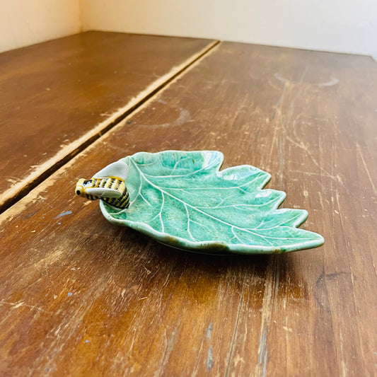 Bordallo Pinheiro Oak Tree Leaf with Bee