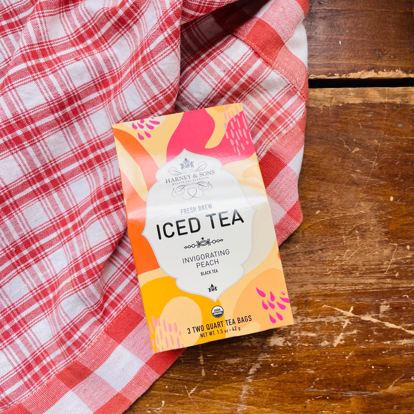 Organic Peach Iced Tea Box