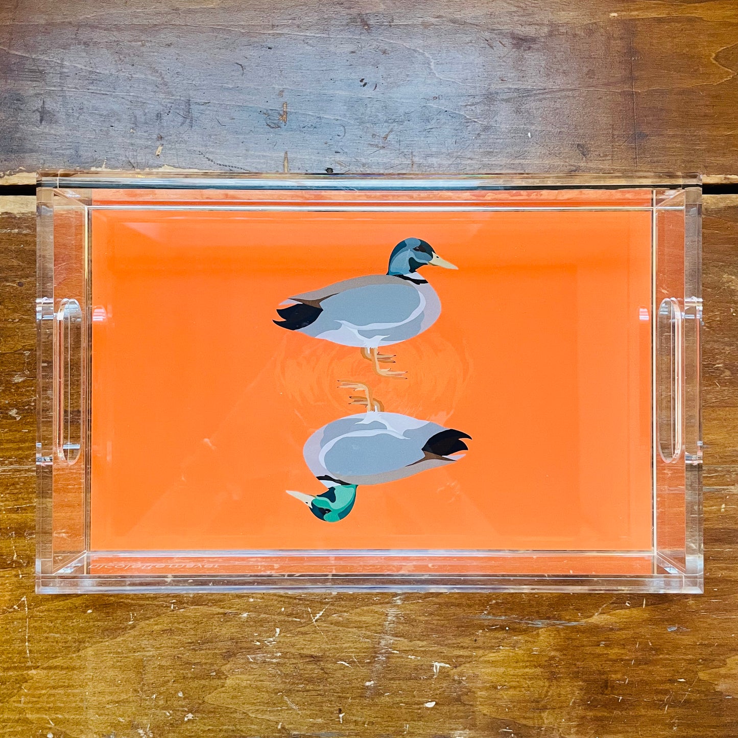 Duck Duck Muscovy Orange Vanity Tray