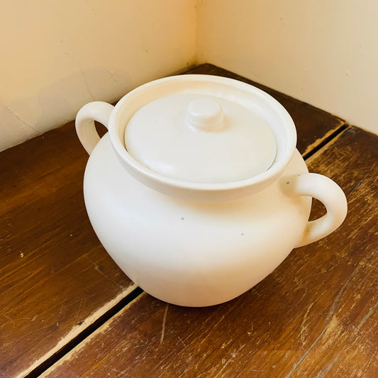 White McCoy Lidded Pot- Vintage