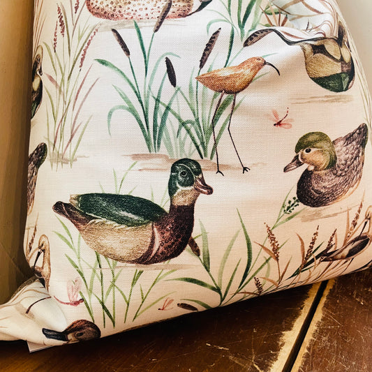 Ducks & Friends Feather Down 24x24 Pillow