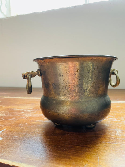Brass Cauldron- Vintage