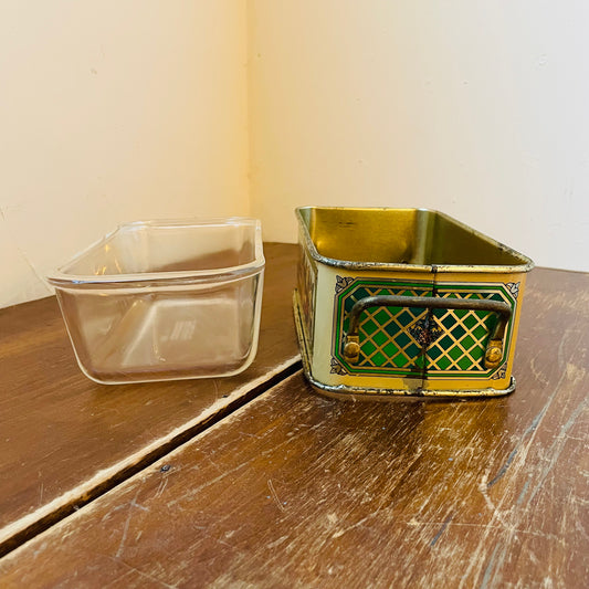 Pyrex Loaf Pan w/ Teleflora Holder- Vintage
