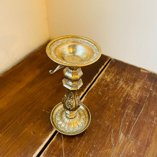 Ornate Metal & Resin Candlestick- Vintage