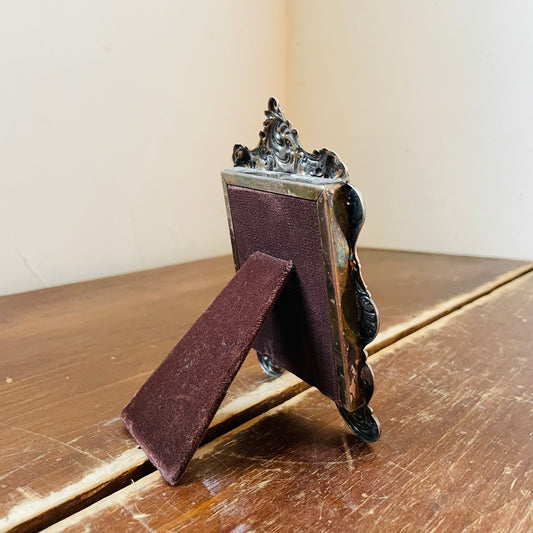 Small Silver Baroque Frame- Vintage