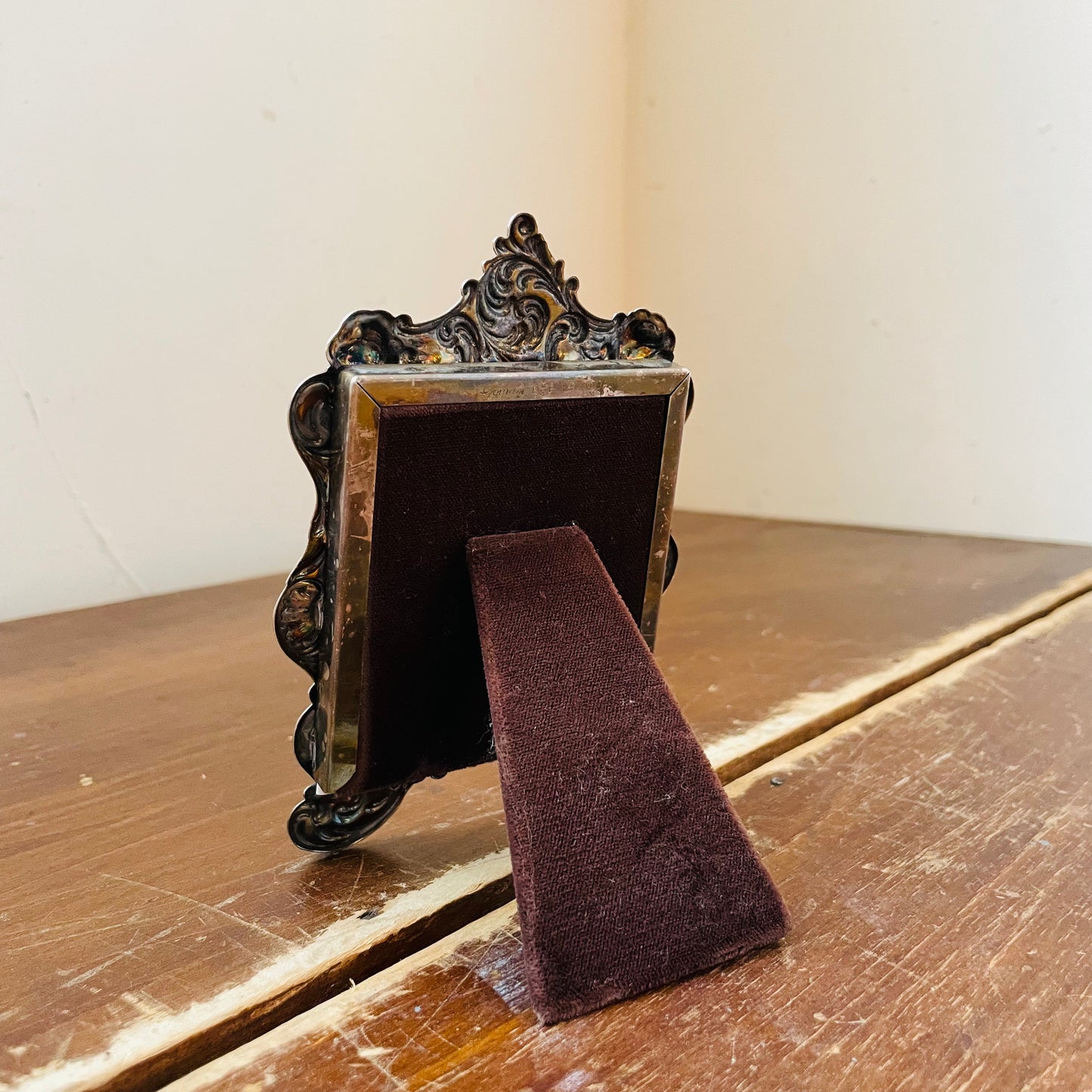 Small Silver Baroque Frame- Vintage