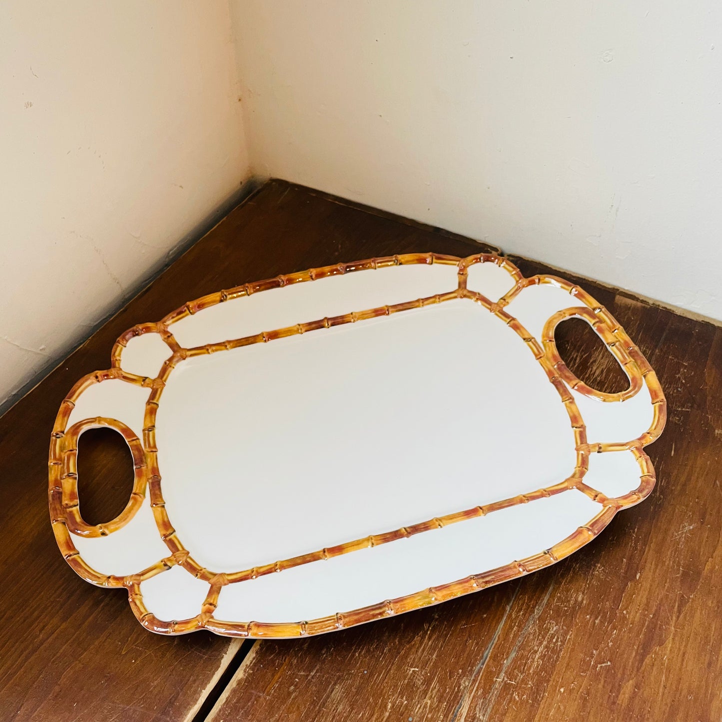 Bamboo Melamine Serving Platter