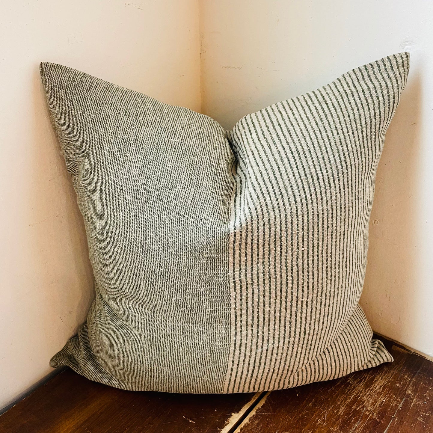 Otis Pinstripe Linen Pillow
