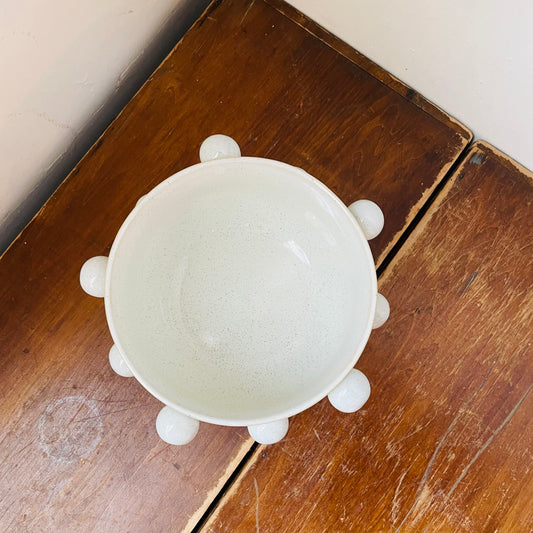 Stoneware Planter w/ Orbs