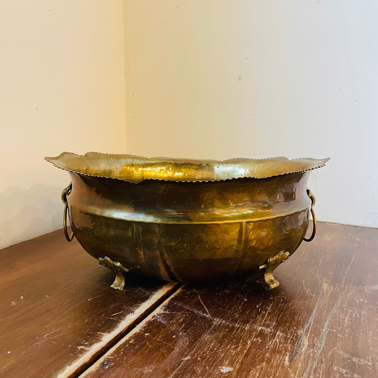 Brass Footed Basin- Vintage