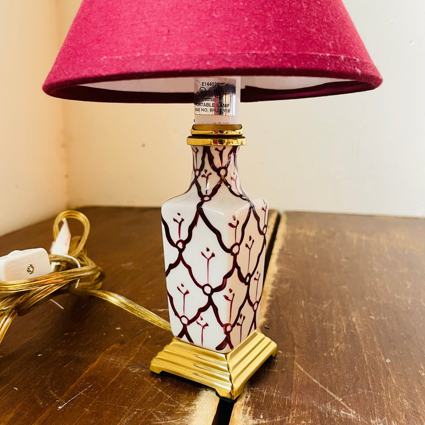 The Marinette Mini Lamp- Vintage