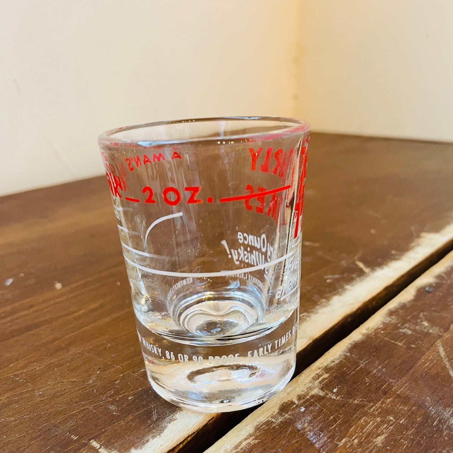 Early Times "Texas Jigger" Shot Glass- Vintage