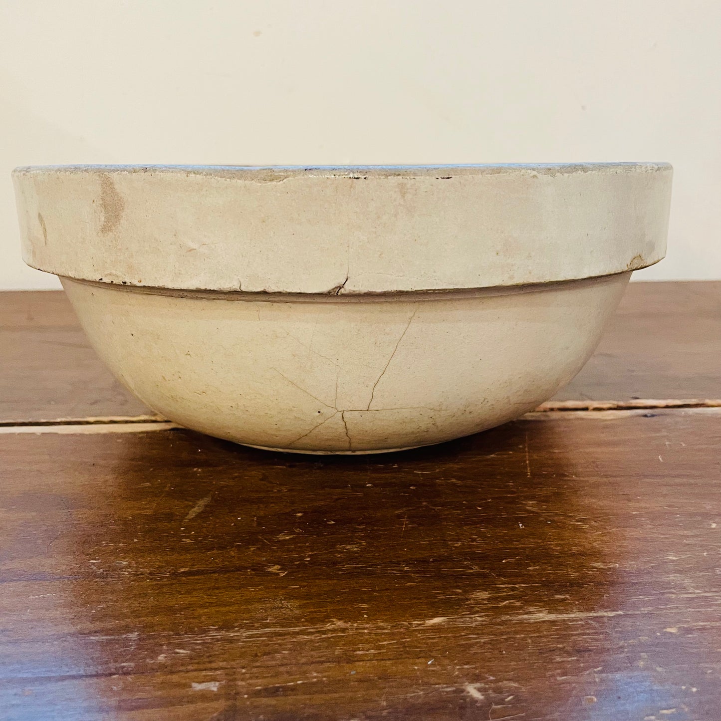 Stoneware Dough Bowl- Vintage