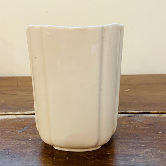 Alamo Pottery White Vase- Vintage