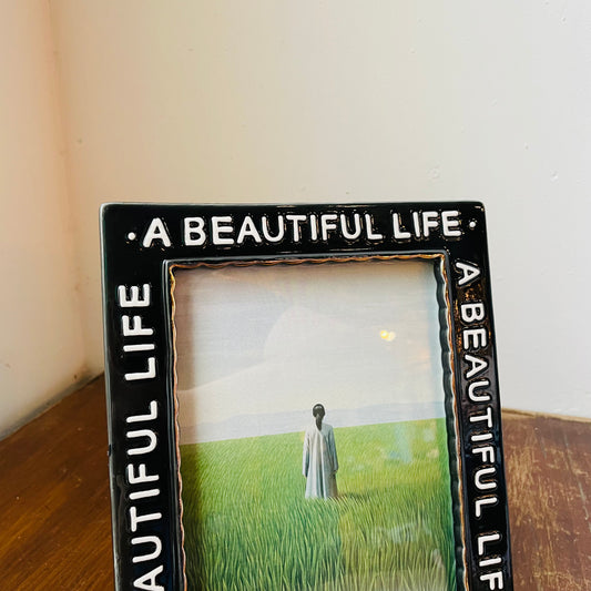 "A Beautiful Life" Stoneware Picture Frame