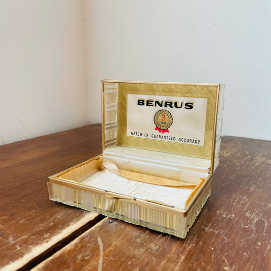 1950's Benrus Acrylic Watch Box- Vintage