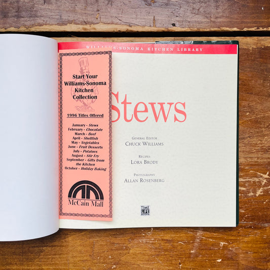 Williams Sonoma Kitchen Library Stews Cookbook- Vintage