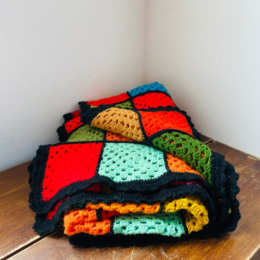 The Gemma Crochet Afghan- Vintage