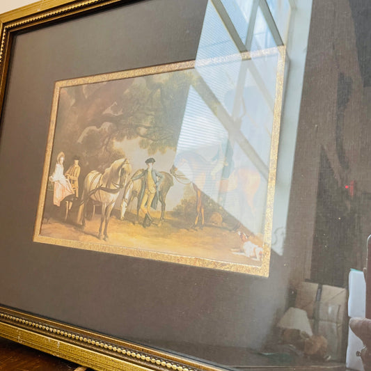 "The Milkbanke and Melbourne Families" Framed Print- Vintage