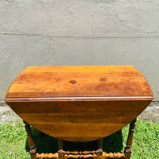 The Jolie Mahogany Turned Gateleg Table- Vintage