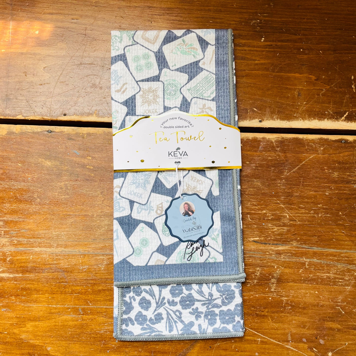 Bam + Bloom Double Sided Tea Towel