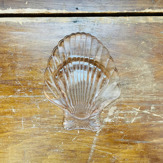 Pink Depression Glass Shell- Vintage