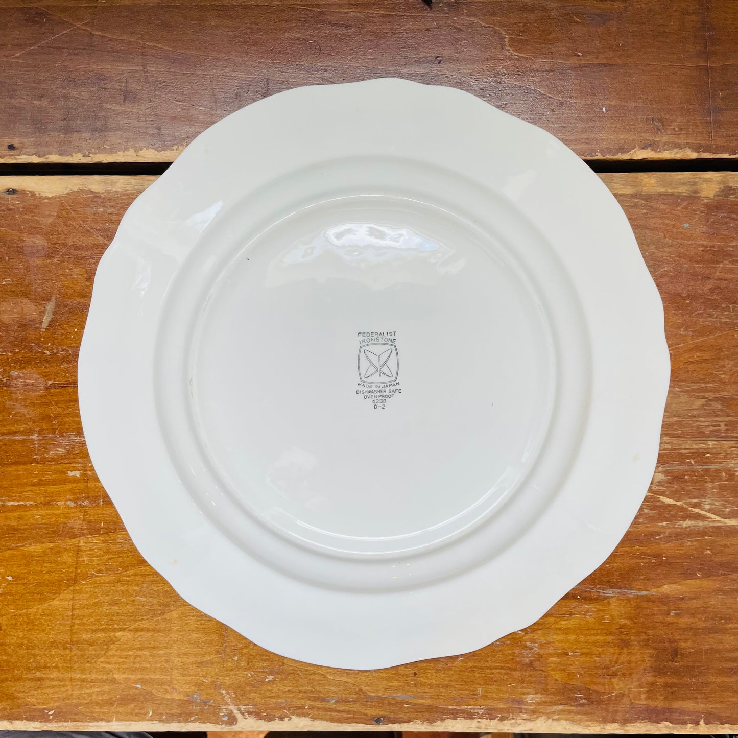 Federalist Ironstone Plate- Vintage
