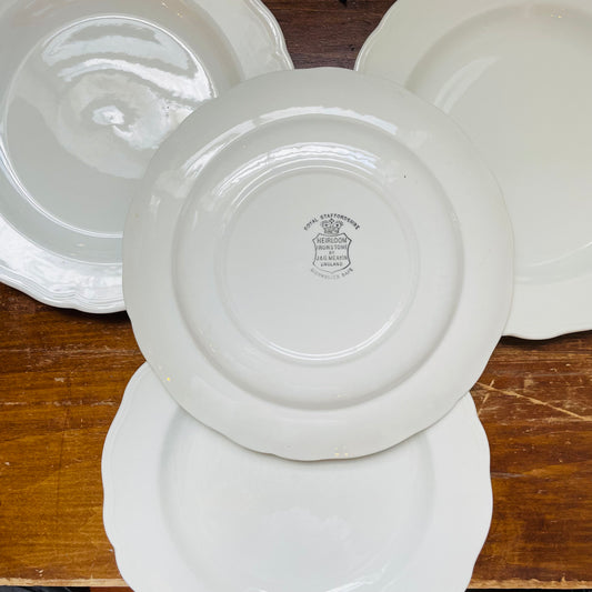 Royal Staffordshire Ironstone Plates- Set of 4- Vintage