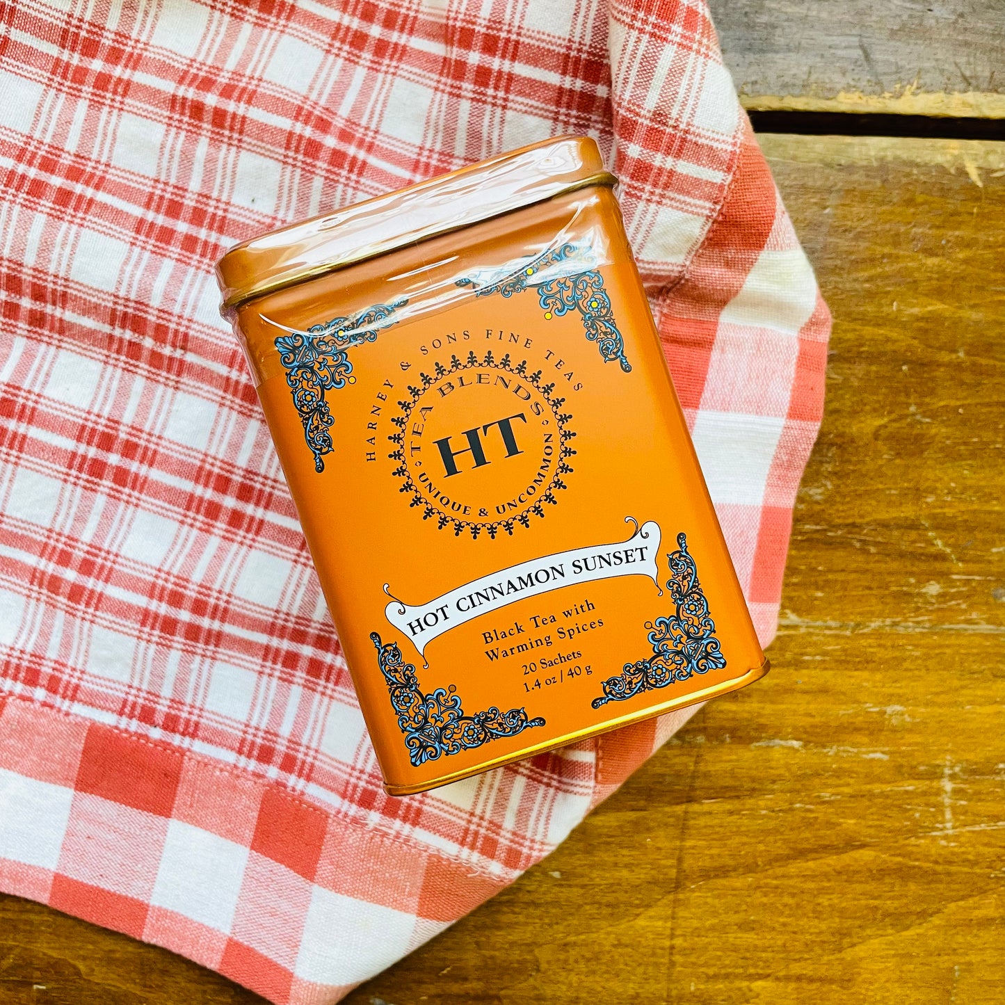 Hot Cinnamon Sunset Tea Tin- Harney & Sons