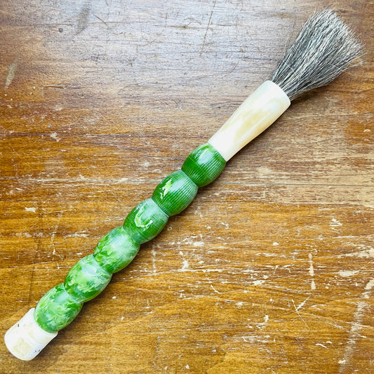 Large Green Horse Hair Brush