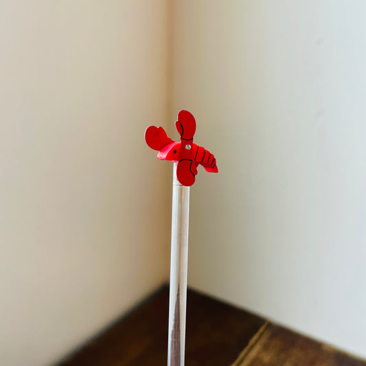 Pinwheel "Crawfish" Cocktail Stir Sticks- Vintage