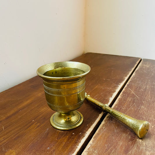 Brass Mortar & Pestle- Vintage