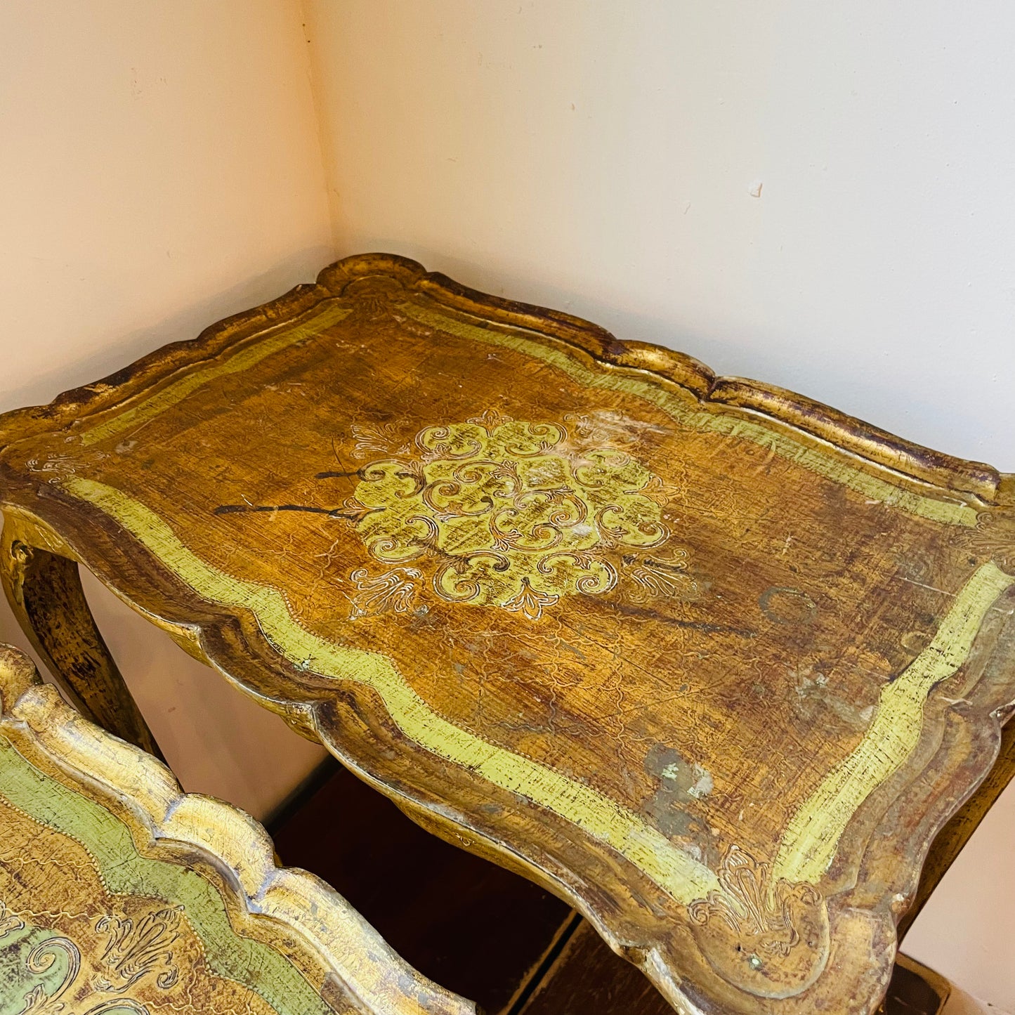 Italian Florentine Nesting Tables- Vintage