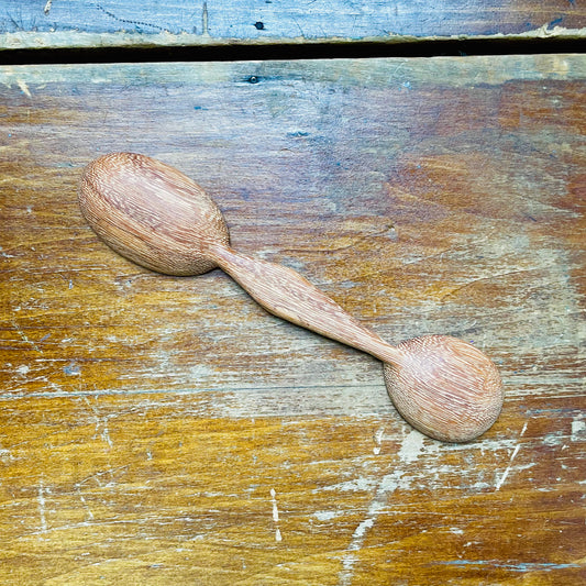 Hand-Carved 2-Sided Doussie Wood Spoon