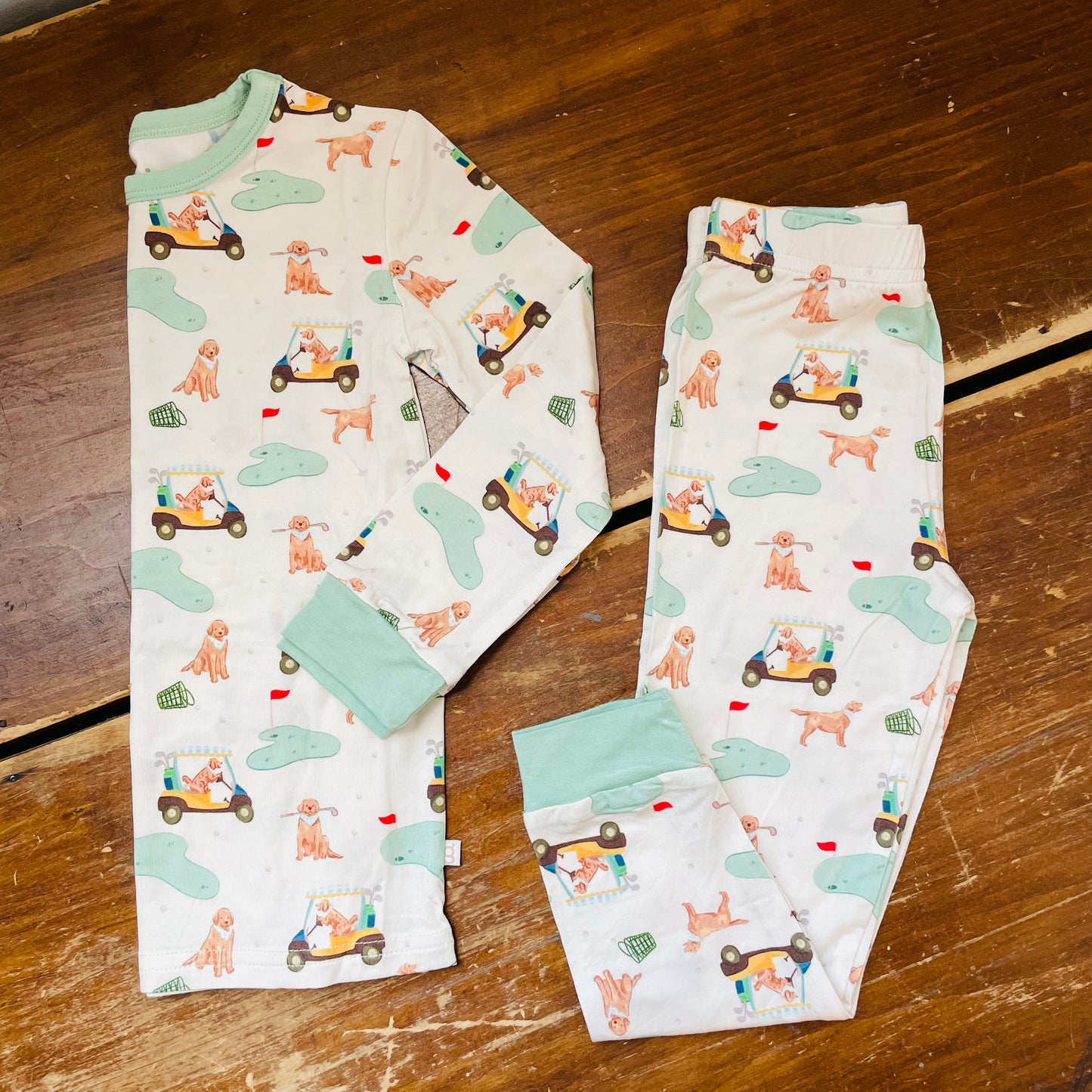 Barks & Birdies (Golf Dogs) Long-Sleeve PJ Set